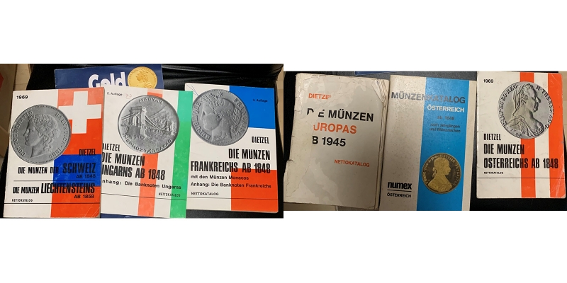 Dietzel Nettokatalog Schweiz Frankreich Ungarn 7 Kataloge 1969