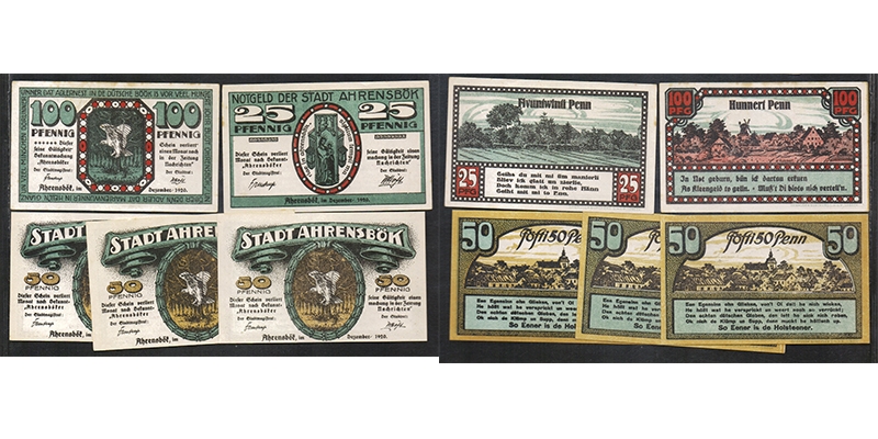 Schleswig-Holstein Notgeld Stadt Ahrensbök 1920