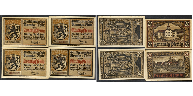 Thüringen Notgeld Stadt Remda 1921