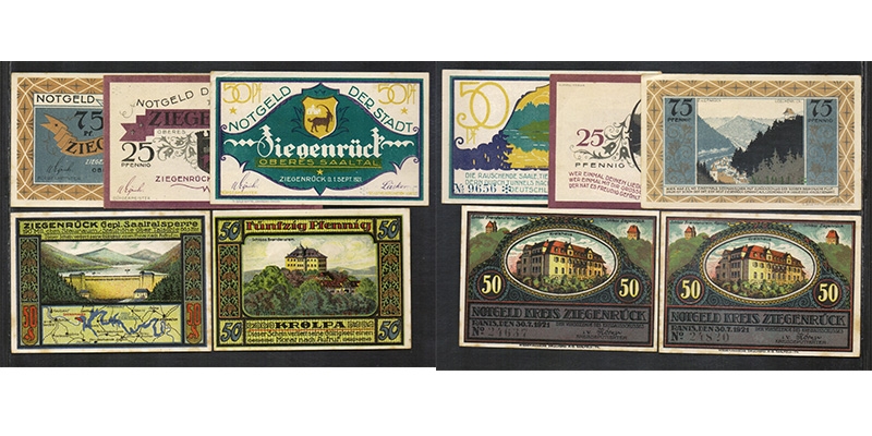 Thüringen Notgeld Ziegenrück 1921