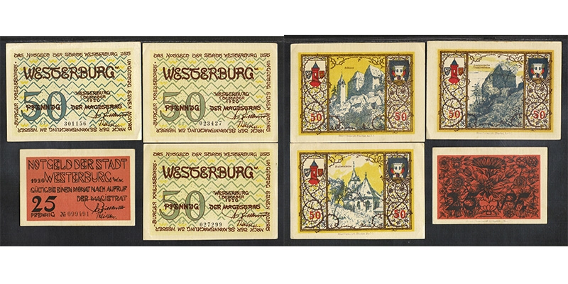 Rheinland-Pfalz Notgeld Stadt Westerburg 1920