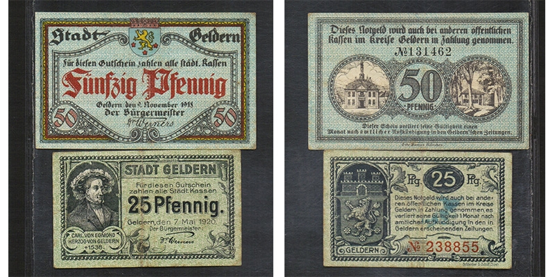 Nordrhein-Westfalen Notgeld Geldern 1920