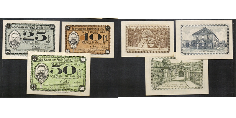 Mecklenburg-Vorpommern Notgeld Dömitz a.d. Elbe 1921