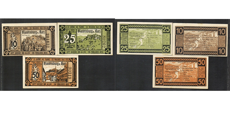 Sachsen-Anhalt Notgeld Blankenburg am Harz 1920