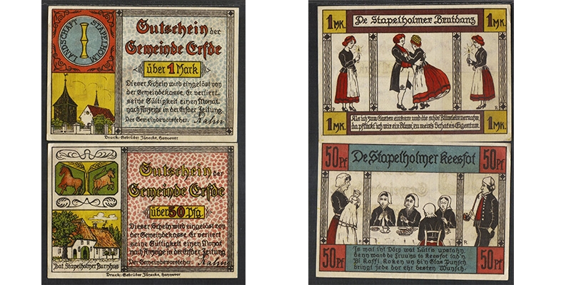 Schleswig-Holstein Notgeld Erfde 1921