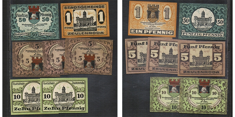 Thüringen Notgeld Zeulenroda 1920