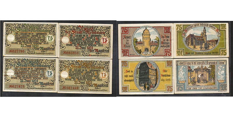 Thüringen Notgeld Meiningen 1921