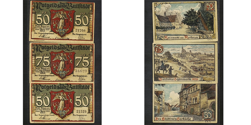 Thüringen Notgeld Buttstädt 1921