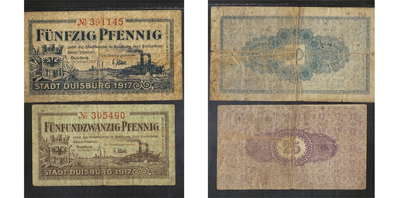 Rheinland Notgeld Duisburg 1919