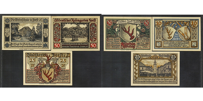 Brandenburg Notgeld Forst (Lausitz) 1921