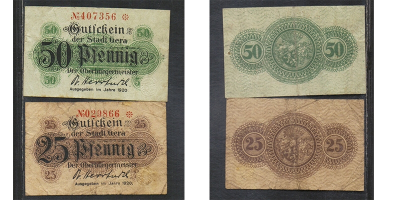 Thüringen Notgeld Gera 1920