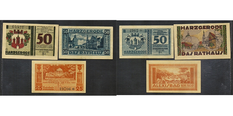 Sachsen-Anhalt Notgeld Harzgerode 1921