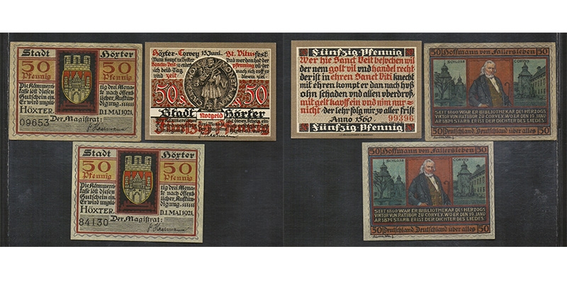 Westfalen Notgeld Höxter 1921