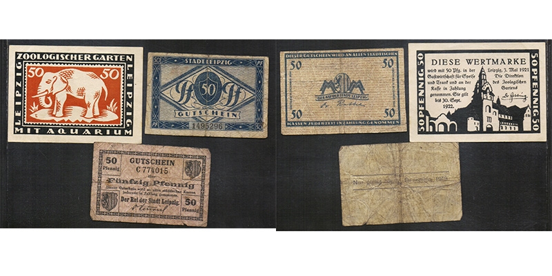 Sachsen Notgeld Leipzig 1920/22