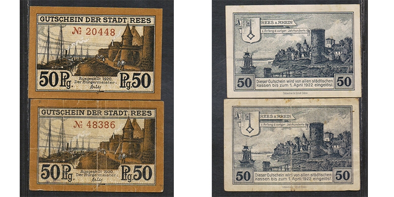 Nordrhein-Westfalen Notgeld Rees 1920