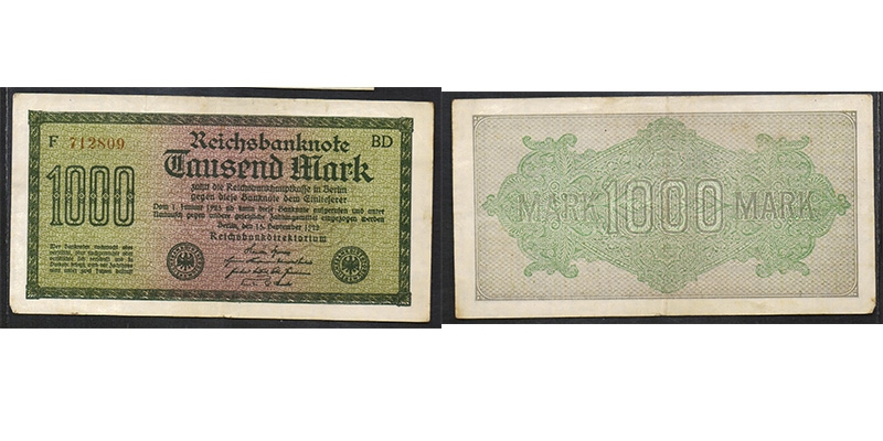 Reichsbanknote 1000 Mark 1922 Berlin
