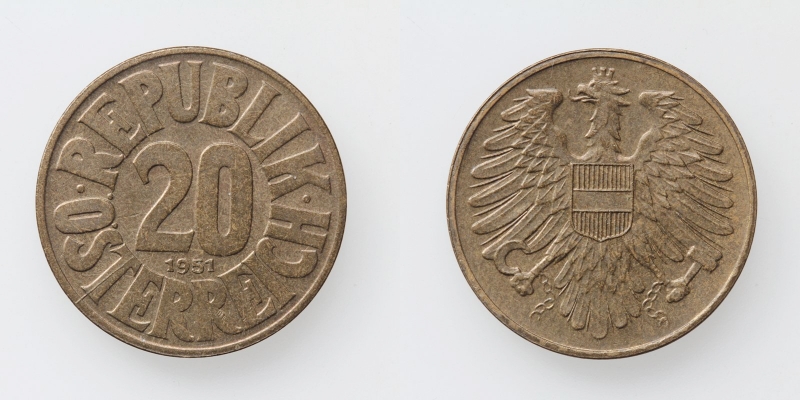 Österreich 2. Republik 20 Groschen 1951