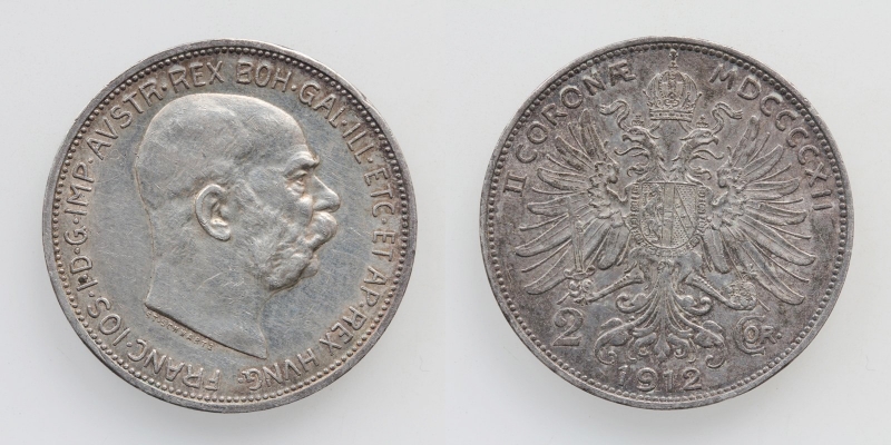 Österreich/Ungarn Franz Joseph I. 2 Kronen 1912