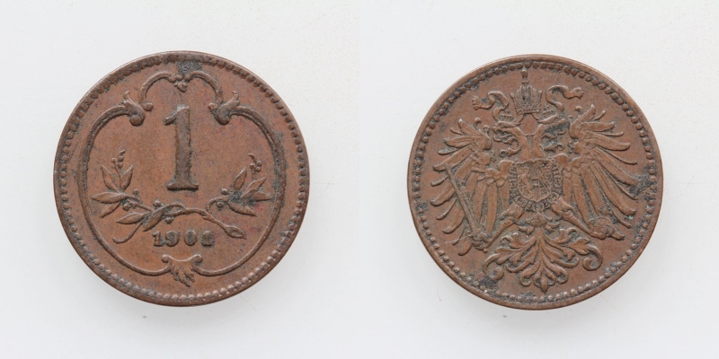 Österreich-Ungarn Franz Joseph I. 1 Heller 1901