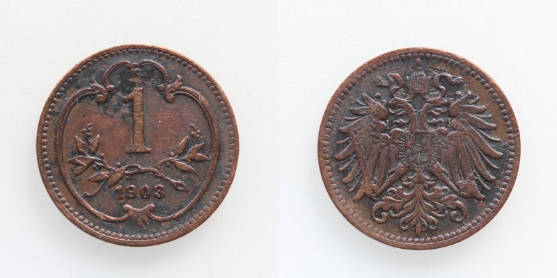 Österreich-Ungarn Franz Joseph I. 1 Heller 1903