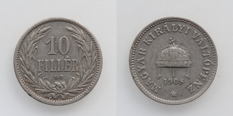 Österreich-Ungarn Franz Joseph I. 10 Filler 1908 KB Kremnitz