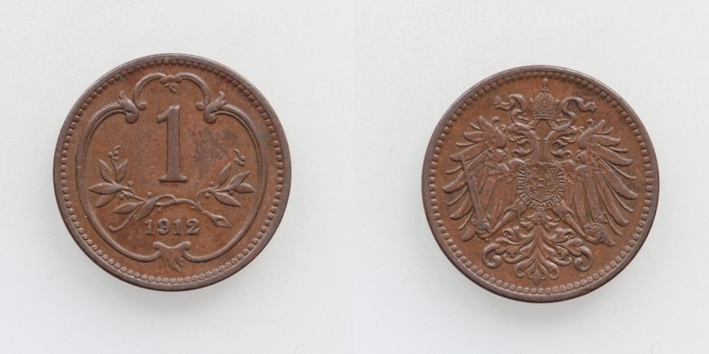 Österreich-Ungarn Franz Joseph I. 1 Heller 1912