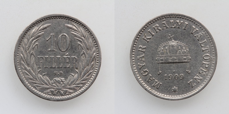 Österreich-Ungarn Franz Joseph I. 10 Filler 1909 KB Kremnitz