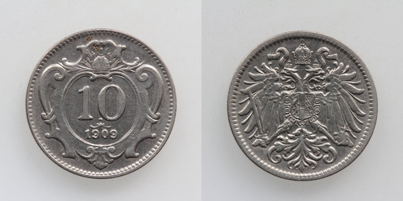 Österreich-Ungarn Franz Joseph I. 10 Heller 1907