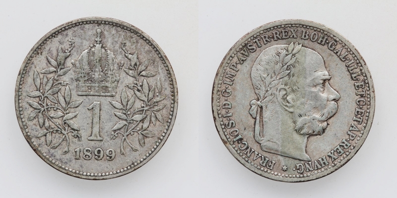 Österreich-Ungarn Franz Joseph I. 1 Krone 1899