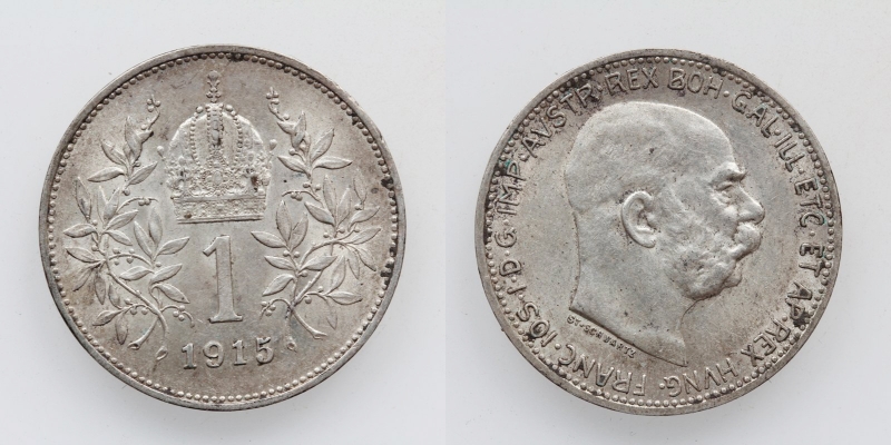 Österreich-Ungarn Franz Joseph I. 1 Krone 1915