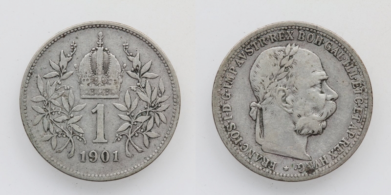 Österreich-Ungarn Franz Joseph I. 1 Krone 1901