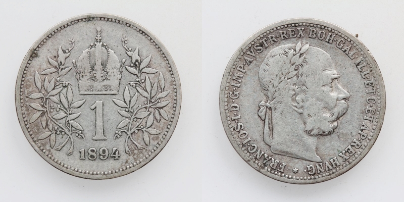 Österreich-Ungarn Franz Joseph I. 1 Krone 1894