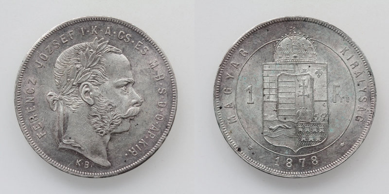 Österreich/Ungarn Franz Joseph I. Forint 1878 KB