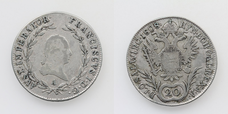 Franz I.(II.) 20 Kreuzer 1808 A Wien