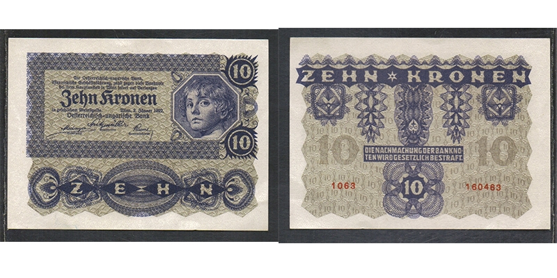 Österreich-Ungarn 10 Kronen 1922