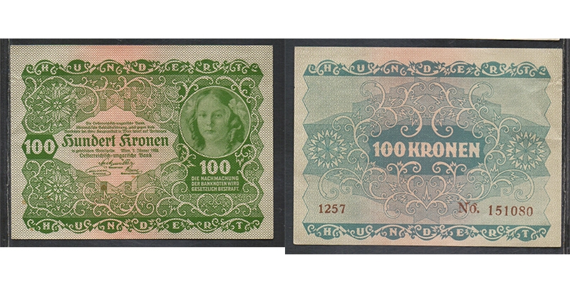 Österreich-Ungarn 100 Kronen 1922