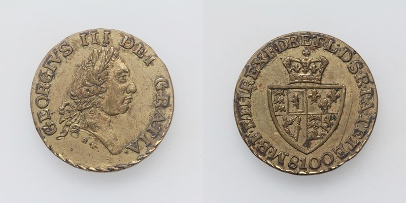 Grossbritanien Georg III. Bronze Beischlag Jeton 8100 (1800)
