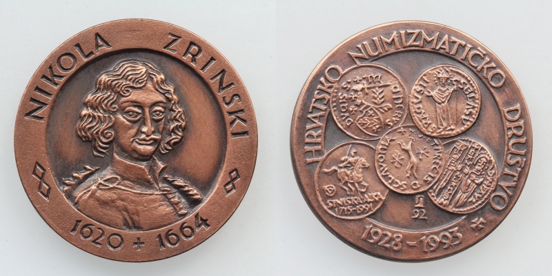 Kroatien AE-Medaille 65 Jahre HND 1993 Zagreb