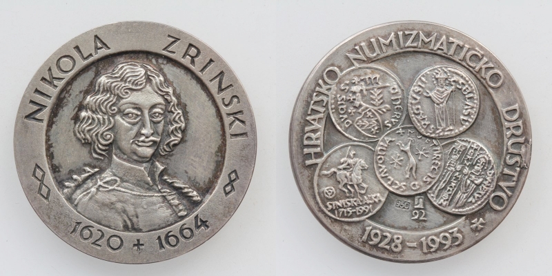 Kroatien AG-Medaille 65 Jahre HND 1993 Zagreb