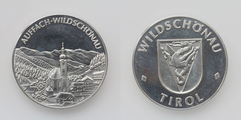 Tirol Zinn Medaille Auffach-Wildschönau o.J.