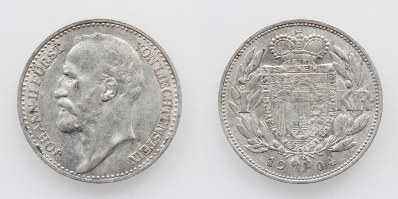 Liechtenstein Johann II. 1 Krone 1904