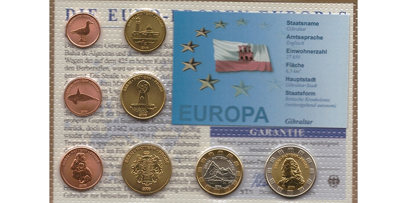 Gibraltar BTN Die Euro-Proben-Satz 2006