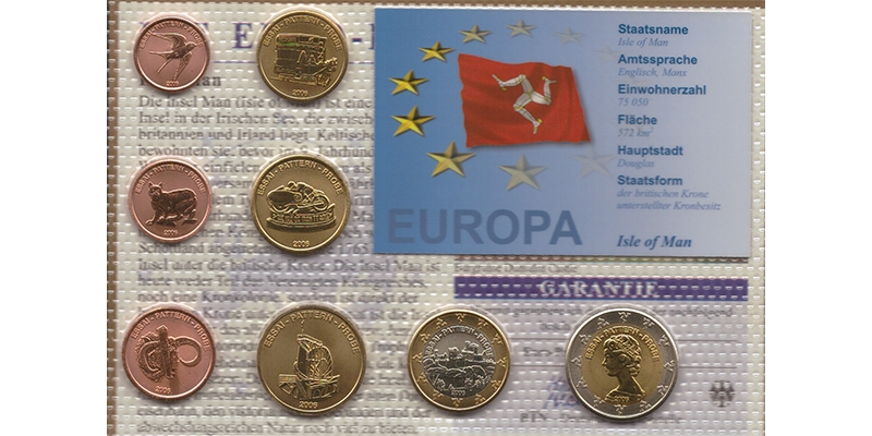 Isle of Man BTN Die Euro-Proben-Satz 2006