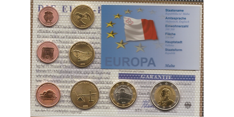 Malta BTN Die Euro-Proben-Satz 2006