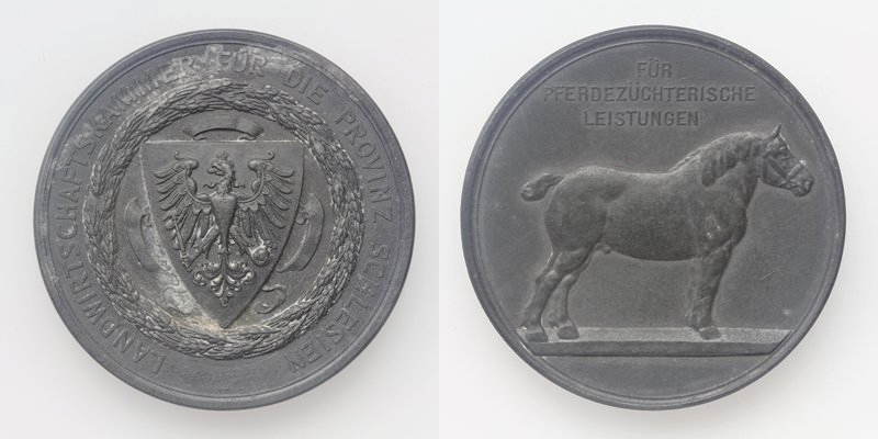 Schlesien Medaille Pferdezüchter o.J.