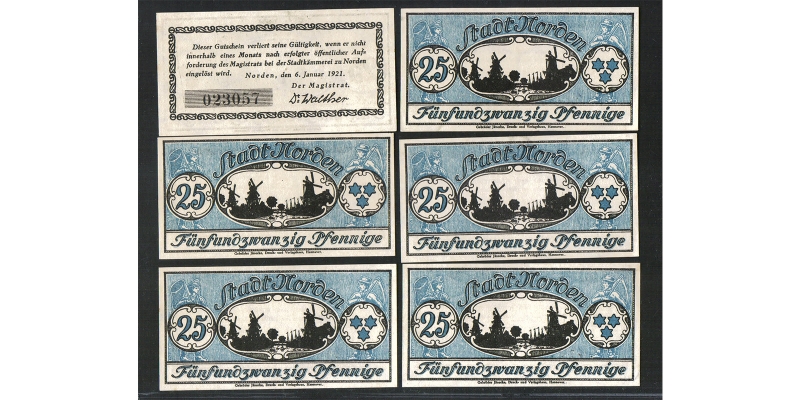 Niedersachsen Notgeld Norden 1921