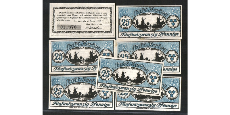 Niedersachsen Notgeld Norden 1921