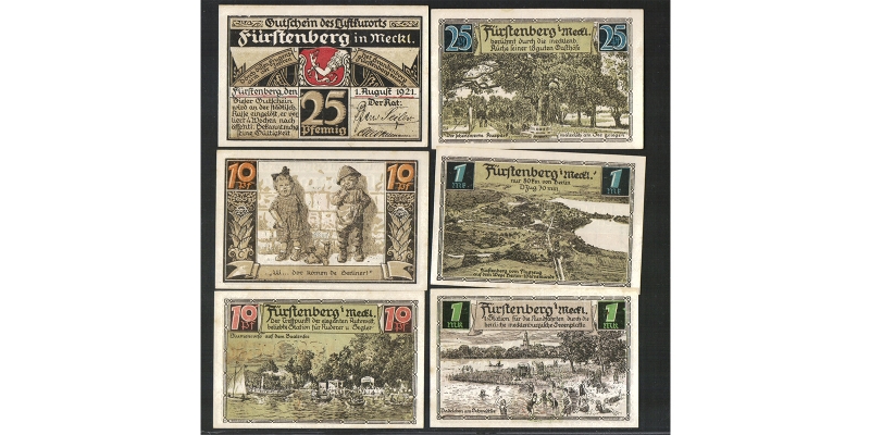 Mecklenburg-Vorpommern Notgeld Fürstenberg 1921