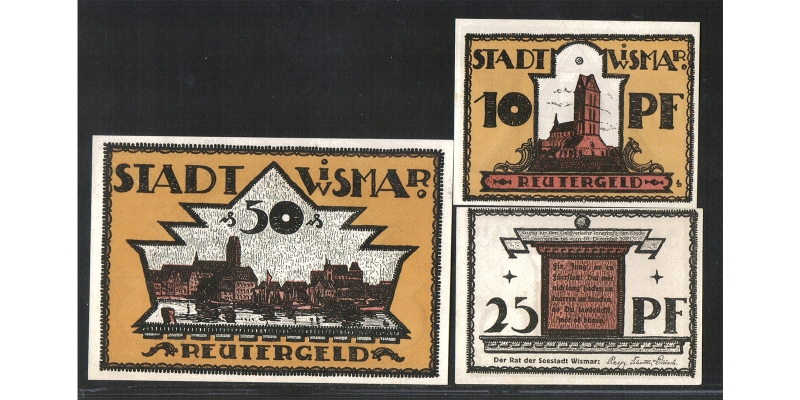 Mecklenburg-Vorpommern Reutergeld Wismar 1921