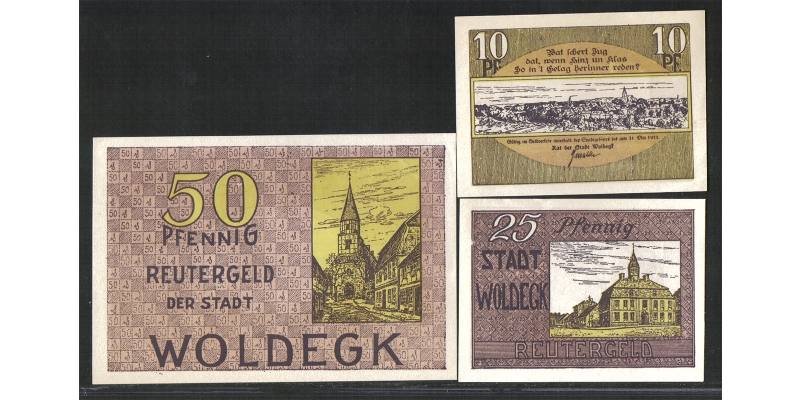 Mecklenburg-Schwerin Reutergeld Woldegk 1922